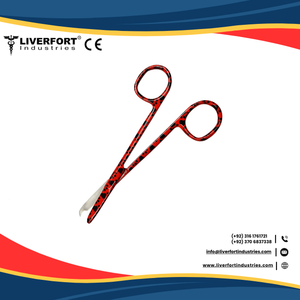 Tijeras de puntada quirúrgica de 4,5 "rectas, titanio negro media luna gancho delicado eliminación de sutura tijera Primeros Auxilios instrumentos EMS - Product Image 6