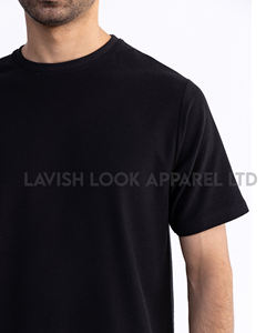 Vente en gros 100% T-shirt respirant anti-rides écologique pour homme en coton 200 grammes Streetwear d'été sérigraphié - Product Image 3