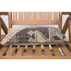 หมอนผ้าวูลถักสีเบจ8x16นิ้วหมอนเน้นหรูหราลายดอกไม้ชนบทและวินเทจทอแบบพกพาสำหรับเครื่องนอนโซฟา - Product Image 4