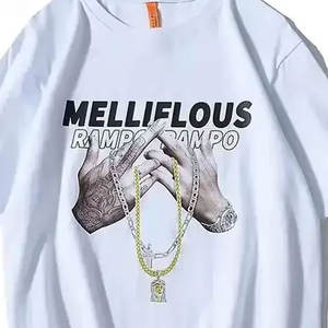 Camisetas de Moda con Estampado Completo y Lavado Ácido, Nuevo MOQ Bajo, Camisetas Extra Grandes de la Mejor Calidad para Hombre - Product Image 6