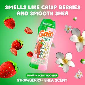 Perlas Aromatizantes para Lavandería Gain Tango 2 en 1, Aroma a Fresa y Karité, 21.1 oz, Perlas para Lavandería con Doble Aroma Plus - Product Image 4