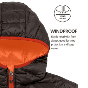 แจ็กเก็ตฤดูหนาวสำหรับผู้ชายสไตล์พองมีซิปปิดและมีกระเป๋าพิมพ์ลายโลโก้ตามสั่ง - Product Image 4