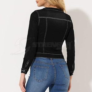 Chaqueta vaquera de secado rápido para mujer, chaqueta vaquera de uso cómodo para invierno, venta en línea - Product Image 4