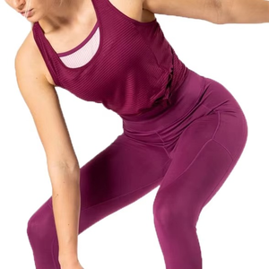 เสื้อกล้ามผ้าฝ้ายระบายอากาศได้ดีสีขาวสำหรับผู้หญิงเสื้อกล้ามสำหรับเล่นโยคะยิมวิ่งฟิตเนส - Product Image 6