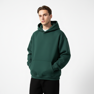 Sudaderas con capucha de gran tamaño unisex al por mayor, jersey liso con logotipo personalizado a granel, espacios en blanco de forro polar de algodón Premium para marcas de ropa de calle - Product Image 1