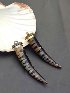 Colgante de Cuerno de Búfalo Natural Pulido de Alta Calidad, Estilo Amor, Hecho a Mano con Latón, de la India por HF CRAFTS - Product Image 4