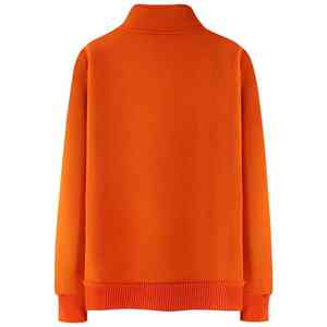 Abrigos Gruesos de Otoño Estilo Universitario, Ropa de Trabajo Personalizada, Informal, Cortavientos, Transpirable, con Capucha, Cuello Alto, Logotipo Frontal, Cálido - Product Image 5