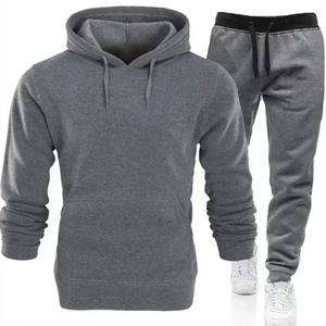 Chándal para Hombre de Algodón 100% Pesado, Transpirable, de Corte Regular, con Sudadera con Capucha y Pantalones Deportivos, Estampado, Precio Económico - Product Image 1