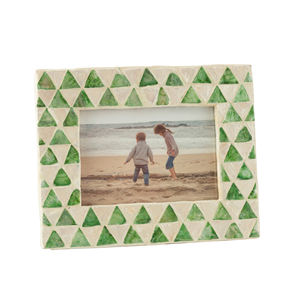 Cadre photo en nacre marron à rayures, tailles personnalisées, cadre en bois pour décoration de la maison, vente en gros - Product Image 4