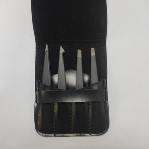 Ensemble de pinces-pinces professionnelles inclinées en acier inoxydable pour sourcils et cils - Product Image 6