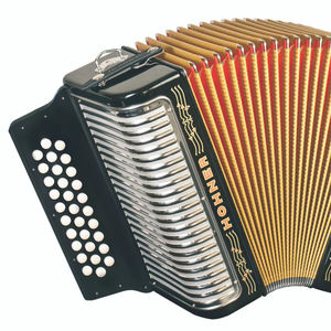 NOUVEAU Fournisseur de l'accordéon diatonique Hohner 3500FB Corona II 31 boutons FBbEB blanc avec sac et sangles - Product Image 1