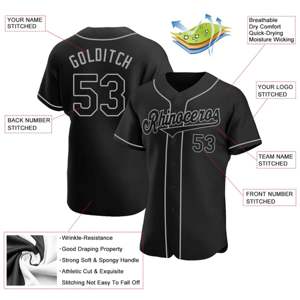 Maillot de baseball d'équipe personnalisé-élégant, confortable et parfait pour les équipes, les fans et les vêtements décontractés - Product Image 3