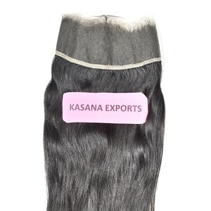 Paquetes 13*4 frontal sin procesar cutícula cruda alineada vendedores mayoristas indios máquina de color natural doble trama cabello humano - Product Image 3