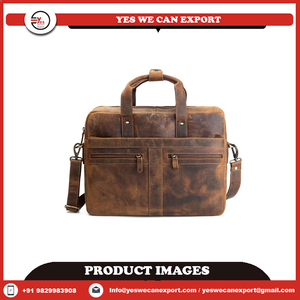 Best Selling Executive 100% Genuine <b>Leather</b> <b>Laptop</b> <b>Bags</b> Handmade Light Weight <b>Bag</b> with Best Price - Product Image 2