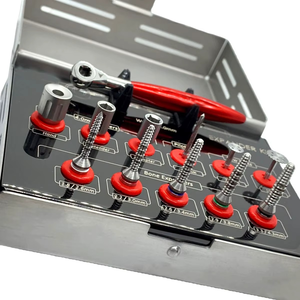 Kit d'expansion dentaire manuel de classe I en acier inoxydable réutilisable de 12 pièces, personnalisé et de haute qualité, pour lifting sinusal, modèle 2026 - Product Image 1