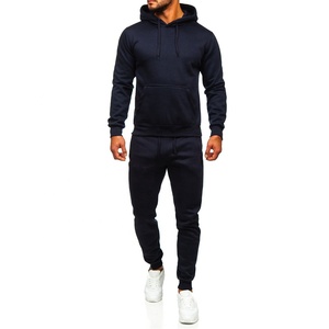 Vente en gros de survêtements d'hiver écologiques pour hommes avec logo personnalisé vêtements d'extérieur coupe-vent respirants de grande taille sweats à capuche de jogging - Product Image 2
