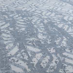 Alfombra de Pasillo Minimalista Lavable Color Azul Carina de Netline, Alfombra Rectangular Abstracta Hecha a Máquina para el Hogar - Product Image 2