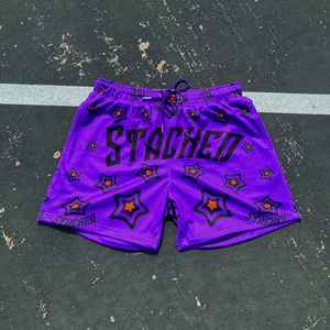 Pantalones cortos informales de entrenamiento de verano para hombre, de secado rápido, cintura media, malla de poliéster transpirable con logotipo personalizado, para correr y trotar - Product Image 6