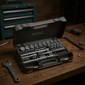 ชุดซ็อกเก็ตและดอกไขควง 12 จุด ขนาด 1/4 นิ้ว แบบเมตริก 31 ชิ้น ยี่ห้อ Facom - Product Image 3