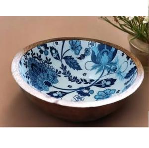 Tazón de Madera de Acacia con Acabado Esmaltado para Servir Frutas, Postres, Ideal para el Hogar, Cocina, Hoteles y Fiestas - Product Image 6