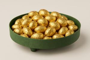 Decorative metal serving tray perfect for chocolates, elevating your hosting style with premium craftsmanship and shine - Product Image 3