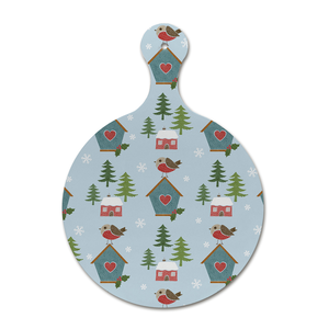 Herramientas de cocina impresas esmaltadas de forma redonda para el hogar, tabla de cortar de madera, vegetales/queso personalizados a la venta - Product Image 6