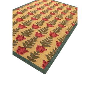 Orenda Gold Flat Weaves Wool <b>Rugs</b> <b>Boho</b> Style ADWL-13207 Floral Viscose Rectangle Carpet for Home Bedroom Living Room Hallway - Product Image 2