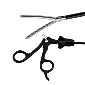 Pinza Laparoscópica Atraumática Curva de Alta Calidad, 10 mm x 45 cm, Equipo de Cirugía Abdominal, CE, Narham Enterprises - Product Image 1