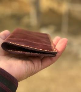 Portefeuille en cuir véritable fait main de style vintage pour homme, fermeture ouverte, longue fonctionnalité RFID, polyester pour le rangement de l'argent - Product Image 5