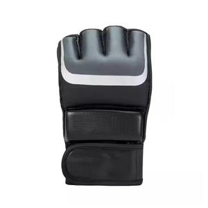 Guantes Antideslizantes de Medio Dedo Transpirables, Nuevo Diseño, Servicios OEM, Cómodos Guantes de Cuero para MMA, Antiarrugas, para Hombre - Product Image 2