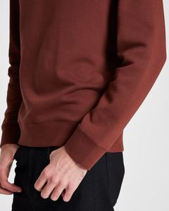 2023 venta al por mayor nuevos hombres 100% algodón Jersey en relieve 3D capucha logotipo personalizado manga larga polar cuello redondo sudaderas para invierno - Product Image 4