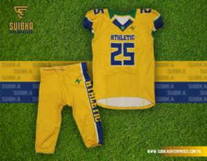 Conjunto de uniforme de fútbol americano personalizado con nombre de equipo y número de Jugador - Product Image 5