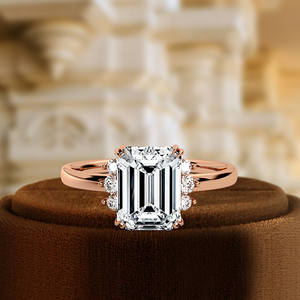 IGI certifié 1CT ovale coupe laboratoire cultivé cluster classique E/VS1 diamant fiançailles mariage cadeau bague 14k pureté métal incrustation - Product Image 1