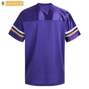SAMAVIA, camiseta de malla personalizada, uniforme de fútbol americano, atuendo para adultos, uniforme de equipo, RTS, camiseta de poliéster OEM - Product Image 2