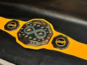 เข็มขัดมวยปล้ำหนังแท้หนา2มม. แบบพรีเมียมเข็มขัดแชมป์เฮฟวี่เวทออกแบบโลโก้ด้านหน้าชุดศิลปะการต่อสู้ - Product Image 2