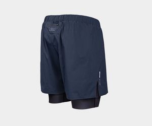Short de fitness athlétique pour hommes personnalisé OEM 2 en 1 séchage rapide respirant léger poches latérales couleurs unies short de gymnastique d'entraînement - Product Image 4