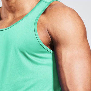 New Design Wholesale Active Wear Men's Tank Top Regular Fit Sleeveless Knitted Breathable High Quality Gym Tank Tops - Product Image 6