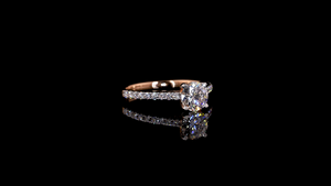 Modern Minimal Lab Grown Diamond <b>Solitaire</b> <b>Ring</b> for Women Office Wear Round Brilliant Cut Elegant Ladies Fine Jewelry Wholesale - Product Image 5