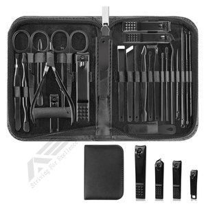 Clippers Pedicure <b>Tools</b> Travel Grooming Including Hair Ear Professional 26-Piece Stainless Steel Nail Care <b>Tools</b> Kit Manicure - Product Image 3