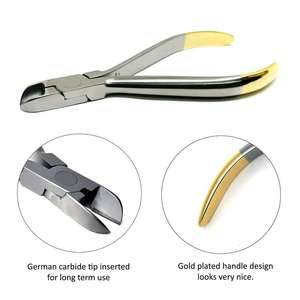 Pince orthodontique en acier inoxydable de meilleure qualité Coupe-fil orthodontique Pince coupante manuelle Tc dure et souple - Product Image 2