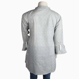 Haut imprimé pour femme - Gris clair - Product Image 4