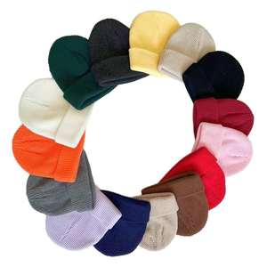 Gorros de Punto Unisex para Invierno, Gorros Suaves y Cálidos con Vuelta, Gorros de Punto Acrílico Grueso, Gorros Deportivos para Exteriores - Product Image 6