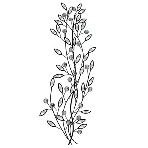 Style Unique dernier design de fleur nouveaux Accents décoratifs accessoires de maison métal bois mur Art élégant pour la décoration de la maison hôtel - Product Image 5