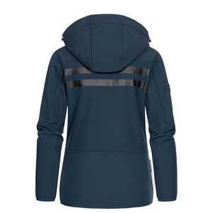 Winter Special Zipper Relaxed Fit Adjustable Hooded Softshell Jacket For Women Comfortable Windproof Modern Fit Comfort Jacket - Product Image 3