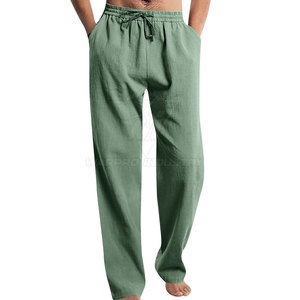 Pantalon décontracté pour homme, coupe ample, en coton lavé, style streetwear, prix abordable, pour usage quotidien. - Product Image 4