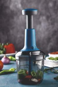 Picadora Manual Turbo para Cocina, Cuchilla de Plástico y Acero Inoxidable, con Cordón, Portátil, Apta para Lavavajillas, 500 ml, Premium, para Hogar, Hotel, Restaurante, Venta al por Mayor - Product Image 3