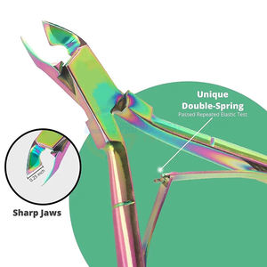 3PRO pinces à cuticules professionnelles en acier inoxydable, pince à ongles à ressort unique, pince à cuticules 4mm 5mm 6mm mâchoire - Product Image 4