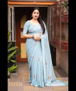 ชาติพันธุ์เสื้อผ้าผ้าไหมสารีสุราษฎร์อินเดีย - Product Image 6