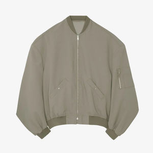 Chaqueta Bomber Extra Grande para Mujer con Estampado Personalizado / Servicio OEM a Precio de Fábrica, Chaqueta Cortavientos Impermeable Informal y Acogedora para Invierno - Product Image 6