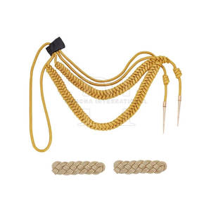 Cordon de fil d'or Aiguillette de cérémonie | Aiguillette de cérémonie | Cordons d'épaules Aiguillettes dorées pour uniformes de cérémonie - Product Image 4